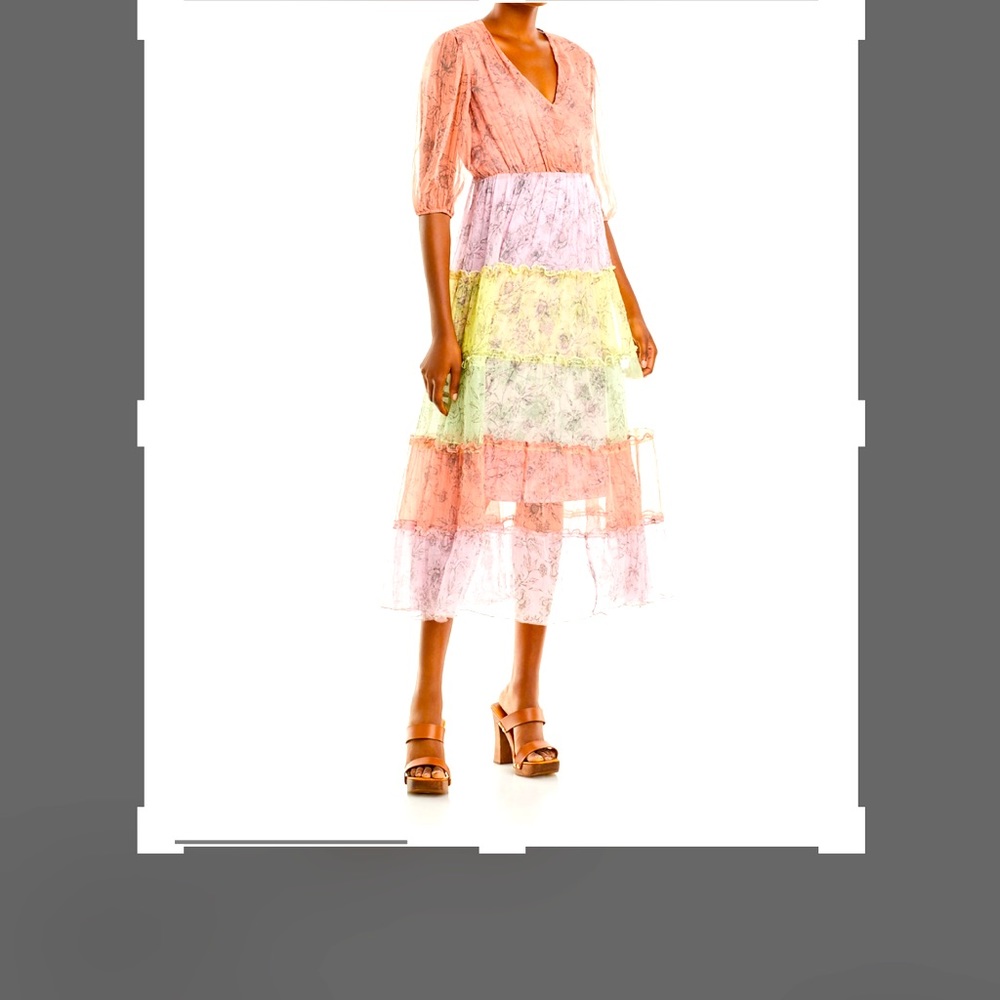 JOHNNY WAS LIZA MIDI SILK DRESS🎉💕👠